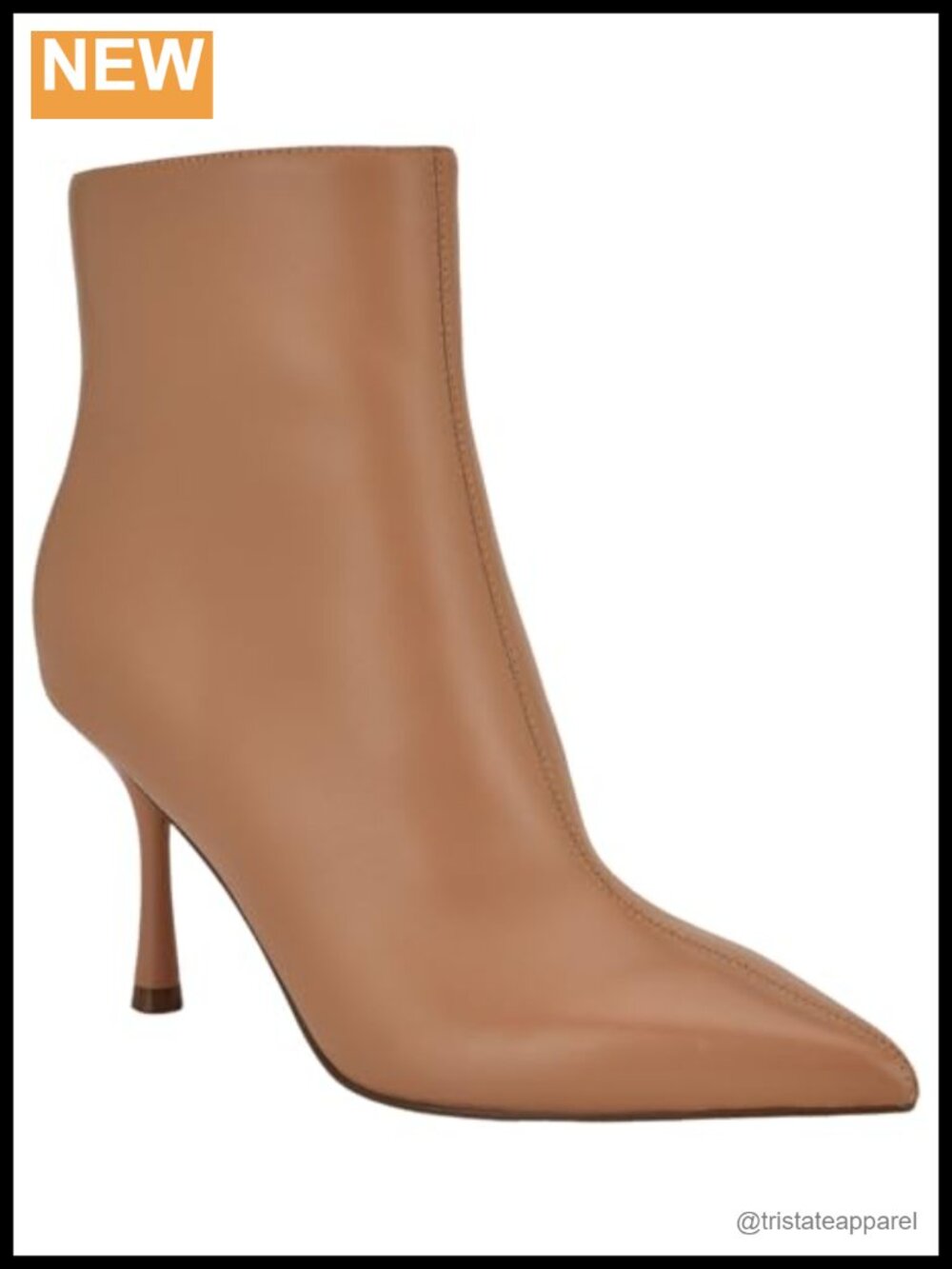 Nine West Therin Leather Pointed Toe Stiletto Heel Booties Women's